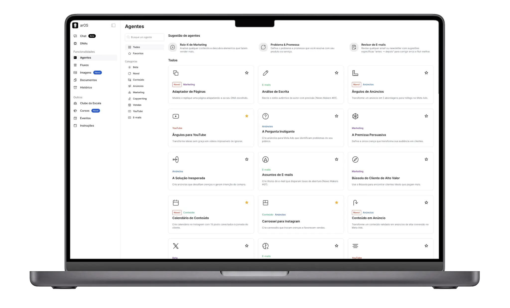 MacBook Pro with arOS